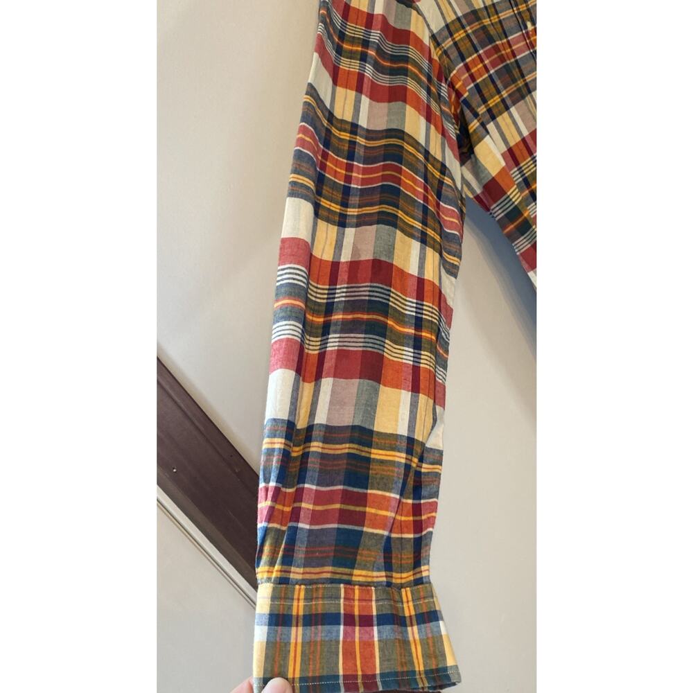 Ralph Lauren Men's Red Blue Multicolor Pocket Lightweight L/S Shirt Size XL - Picture 2 of 5